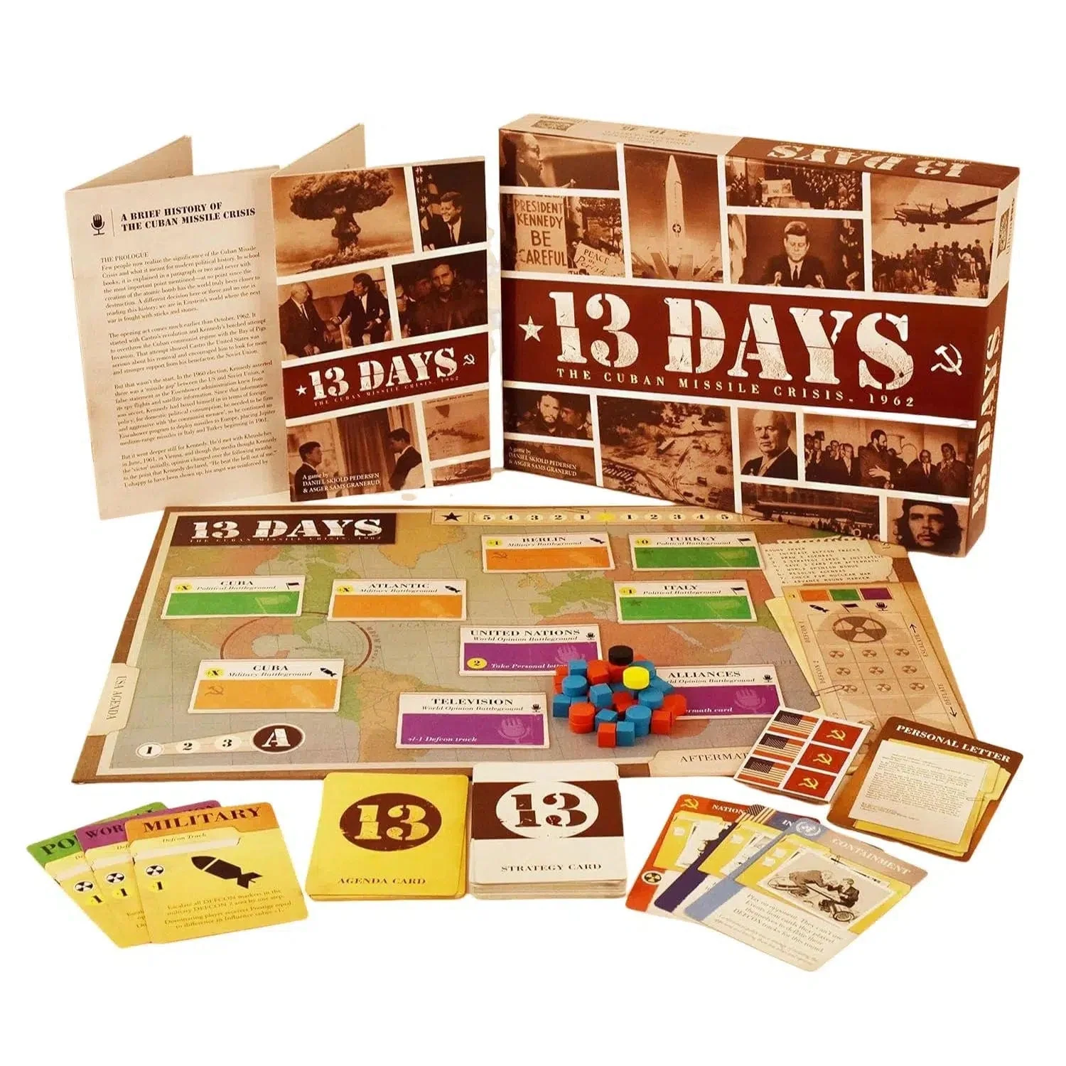 13 Days: The Cuban Missile Crisis, 1962 - Board Game - Jolly Roger Games, Ultra PRO - Image 2