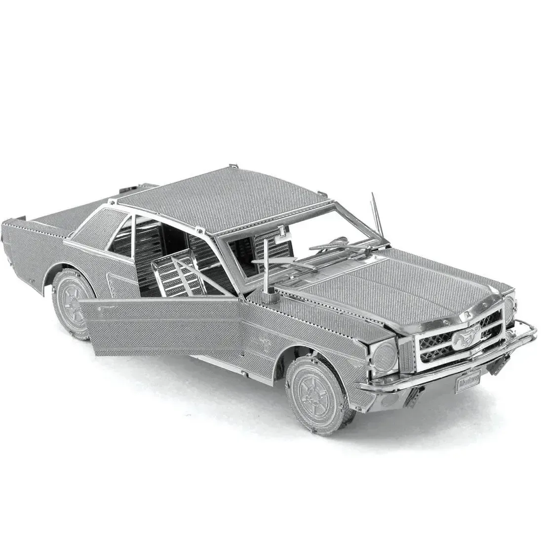 1965 Ford Mustang Car Figure Model Kit (Steel, Moderate Difficulty) - Fascinations - Metal Earth Series - Image 6