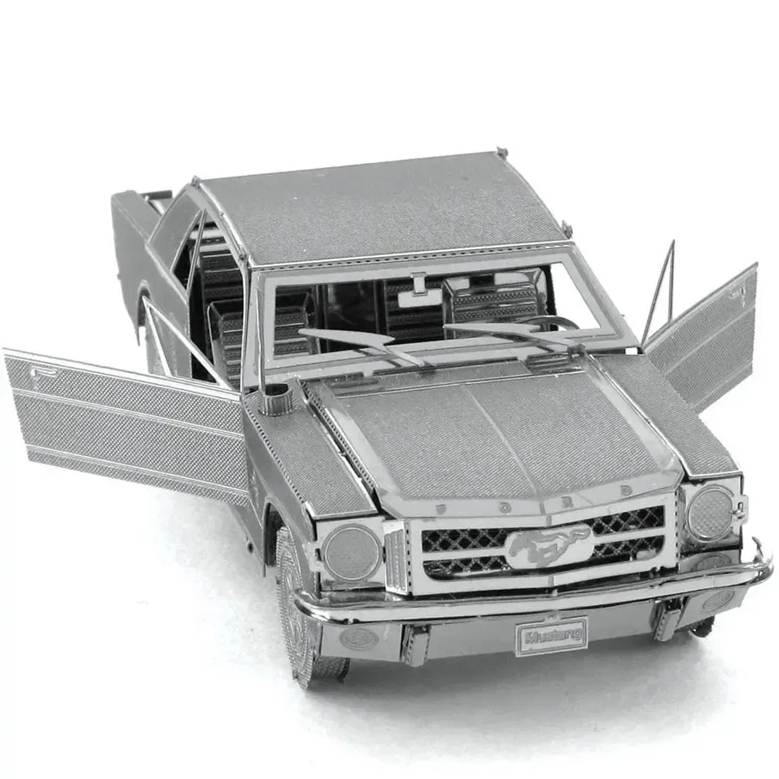1965 Ford Mustang Car Figure Model Kit (Steel, Moderate Difficulty) - Fascinations - Metal Earth Series - Image 7