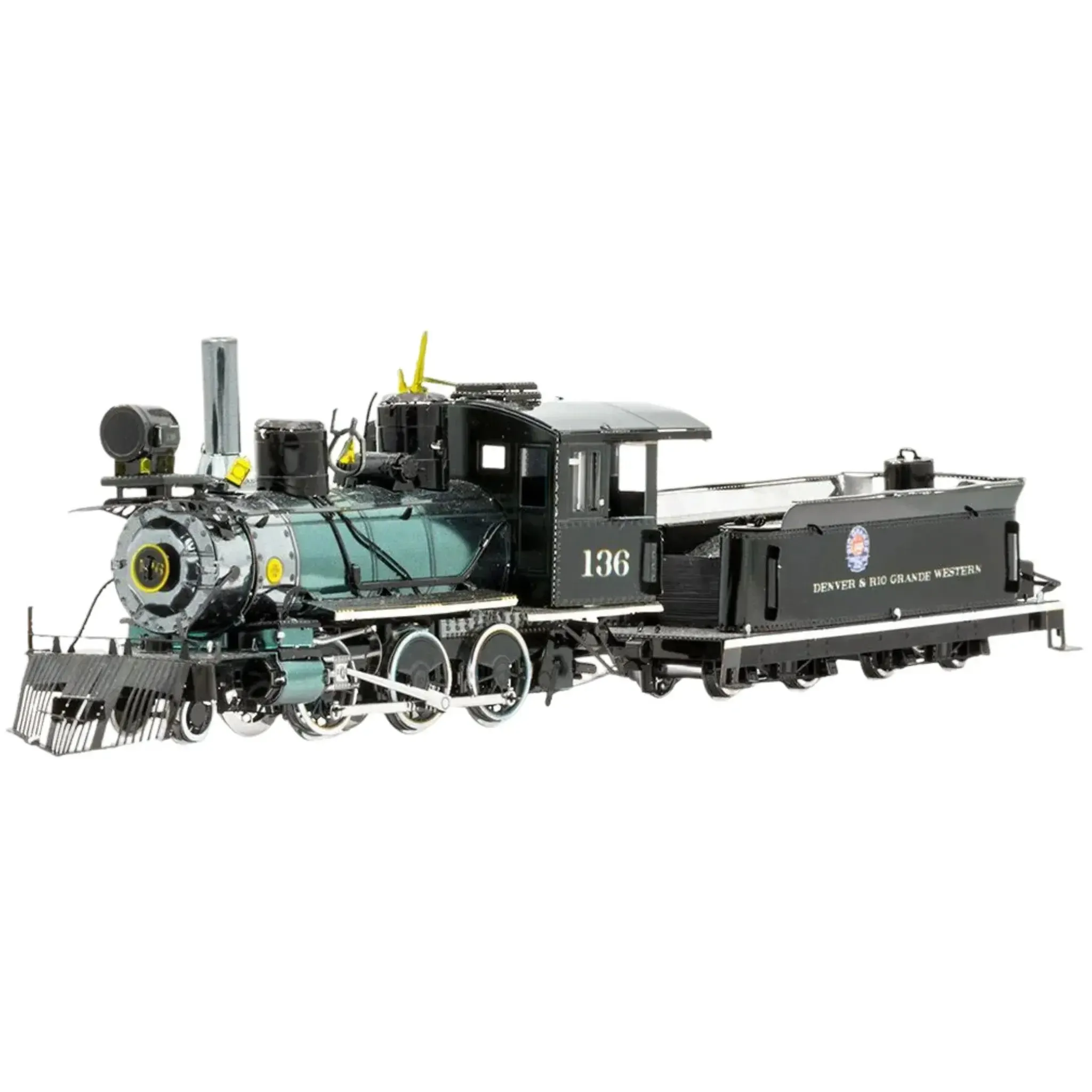 2-6-0 Locomotive Figure Model Kit (Steel, Hard Difficulty) - Fascinations - Metal Earth Series - (2023) - Image 2