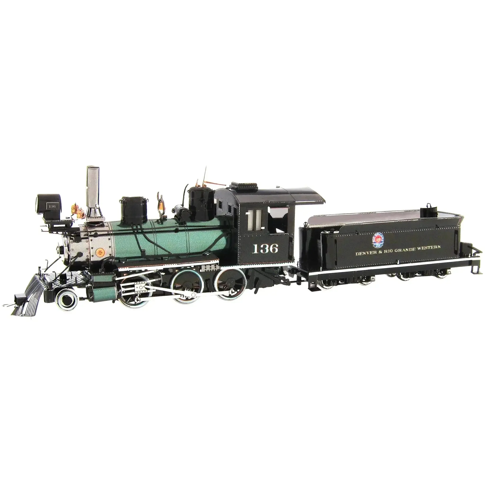 2-6-0 Locomotive Figure Model Kit (Steel, Hard Difficulty) - Fascinations - Metal Earth Series - (2023) - Image 5