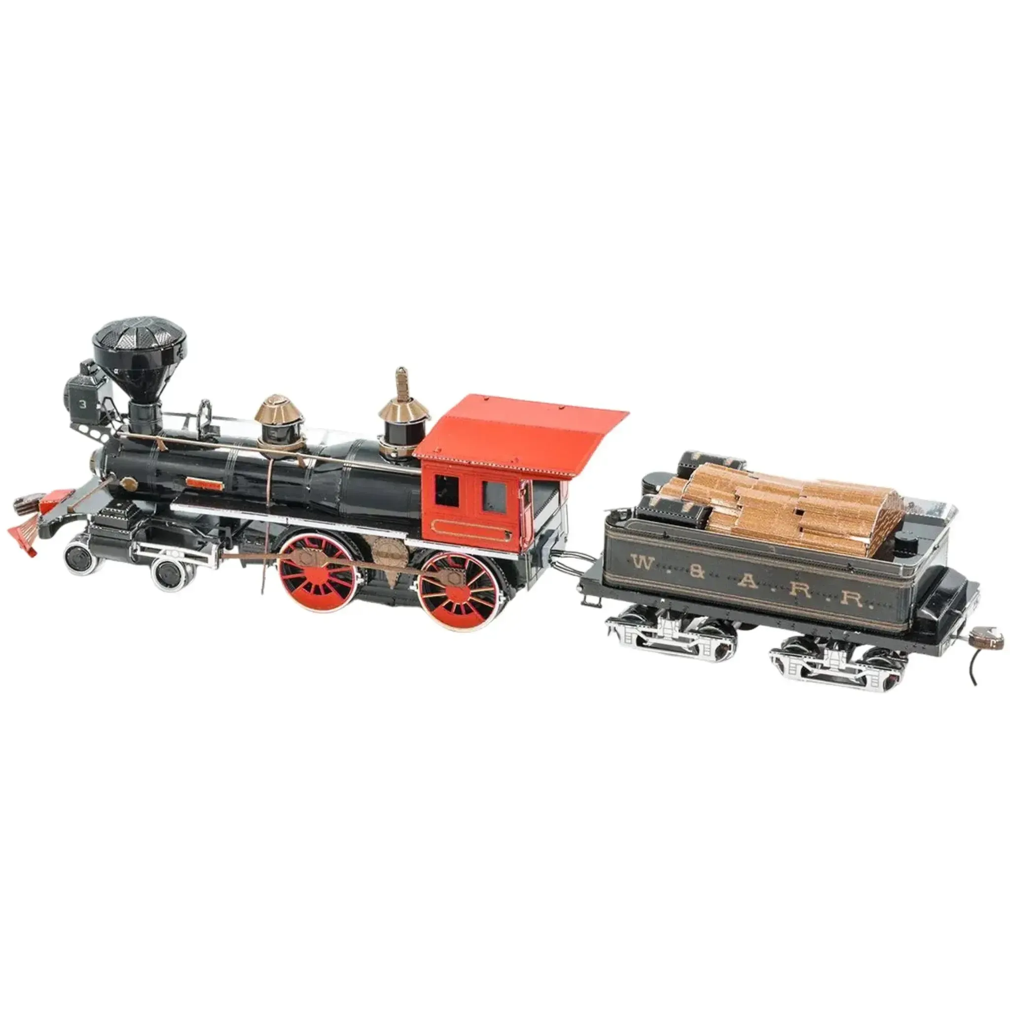 4-4-0 Locomotive Figure Model Kit (Steel, Hard Difficulty) - Fascinations - Metal Earth Series - (2023) - Image 5