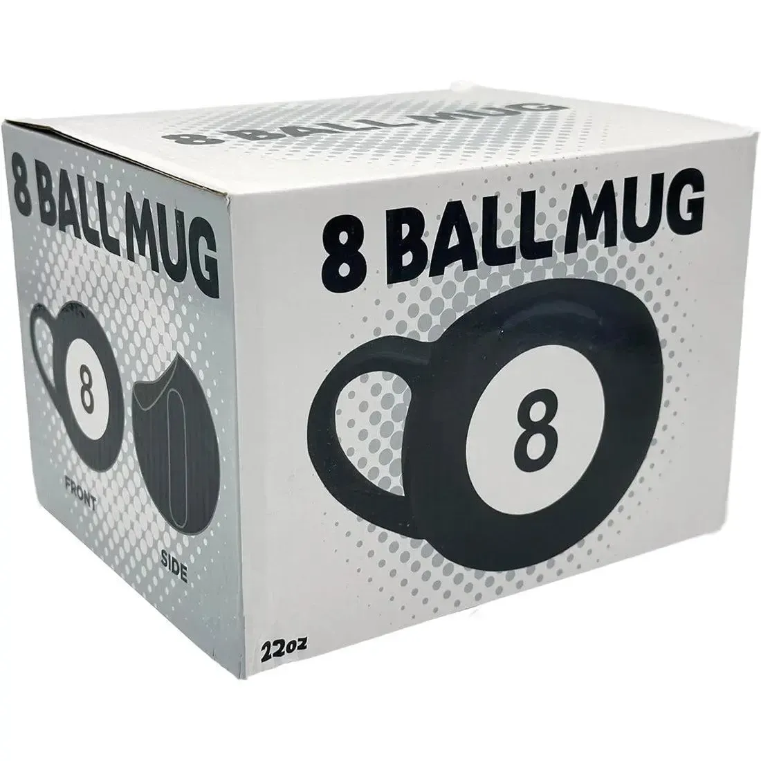 8 Ball Sculpted Mug Gag Gift (Ceramic, 22 oz.) - Island Dogs - Image 2
