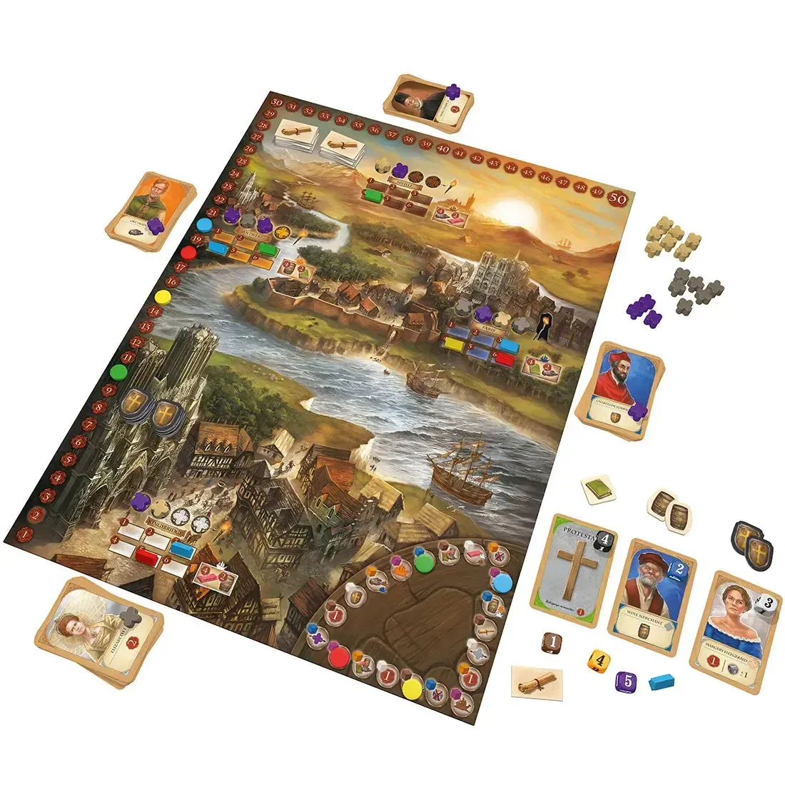 A Column of Fire - Strategy Civilization Board Game for Family, and Adults (2-4 Players, Ages 12+) - Thames & Kosmos - Image 2