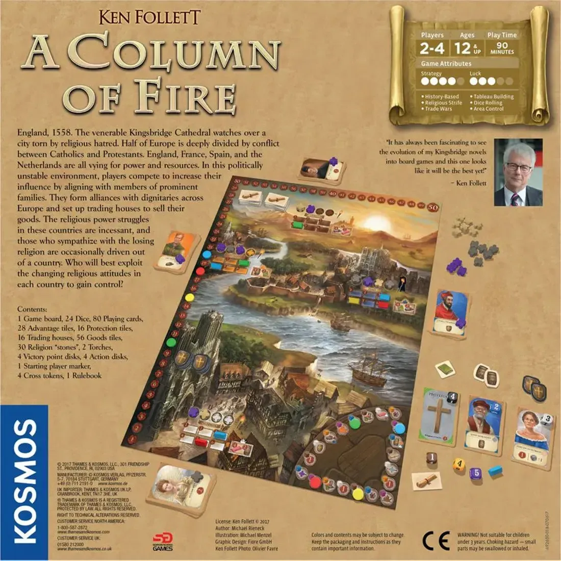 A Column of Fire - Strategy Civilization Board Game for Family, and Adults (2-4 Players, Ages 12+) - Thames & Kosmos - Image 3
