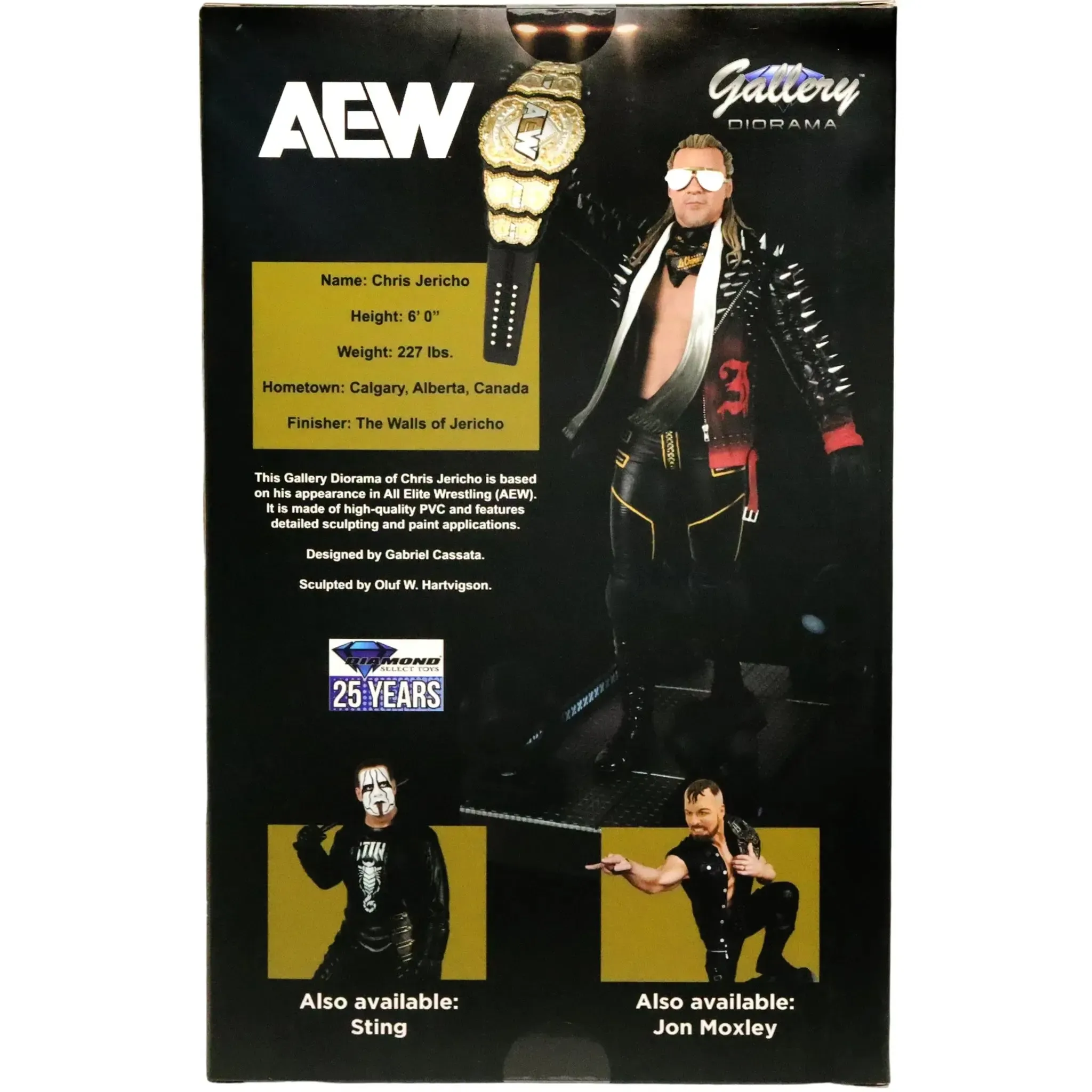 AEW [All Elite Wrestling] - Chris Jericho Statue Figure (1:8 Scale) - Diamond Select Toys - Gallery Diorama Series - (2024) - Image 3