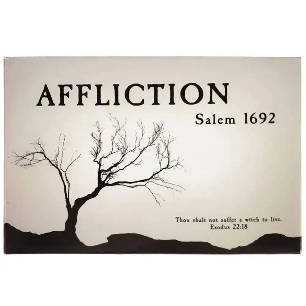Affliction Salem 1692 - Worker Placement Historical Board Game for Family, and Adults (2-4 Players, Ages 12+) - DPH Games