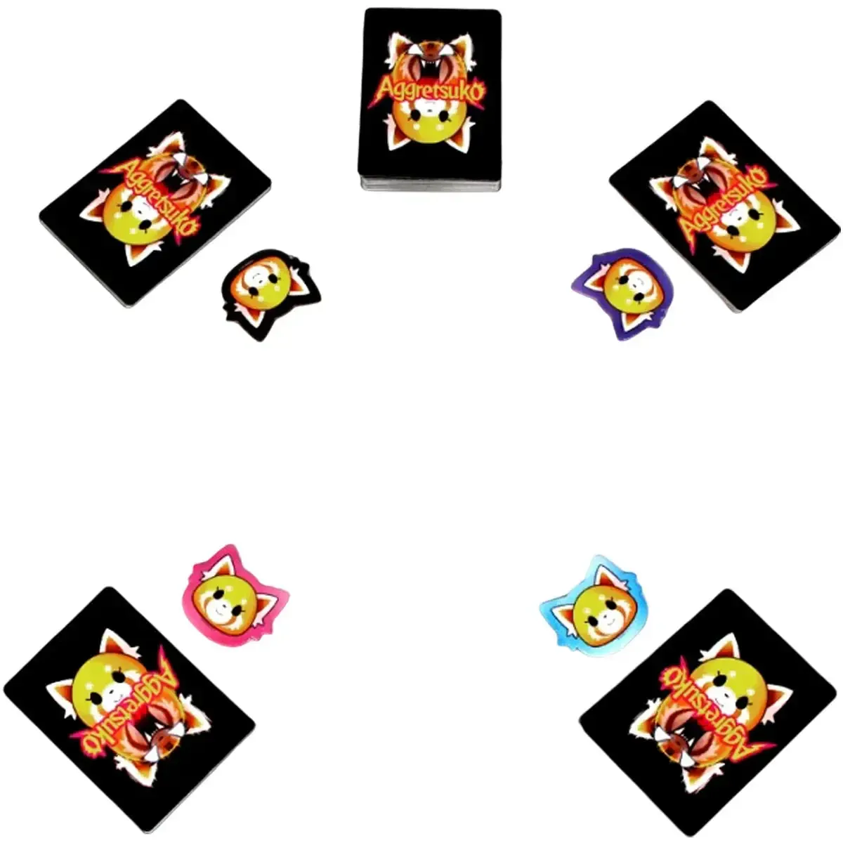 Aggretsuko: Work/Rage Balance - Competitive Anime Card Game for Family, Adults, and Children (3-6 Players, Age 10+) - Japanime Games - Image 7