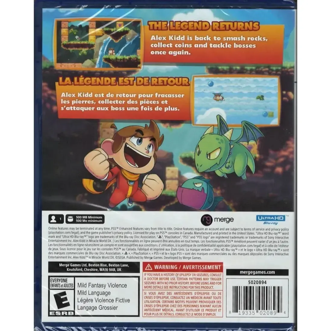 Alex Kidd in Miracle World DX - Action/Adventure Fantasy Video Game for Family, Adults, and Children (1 Player, Age 6+) - Merge Games - Image 3