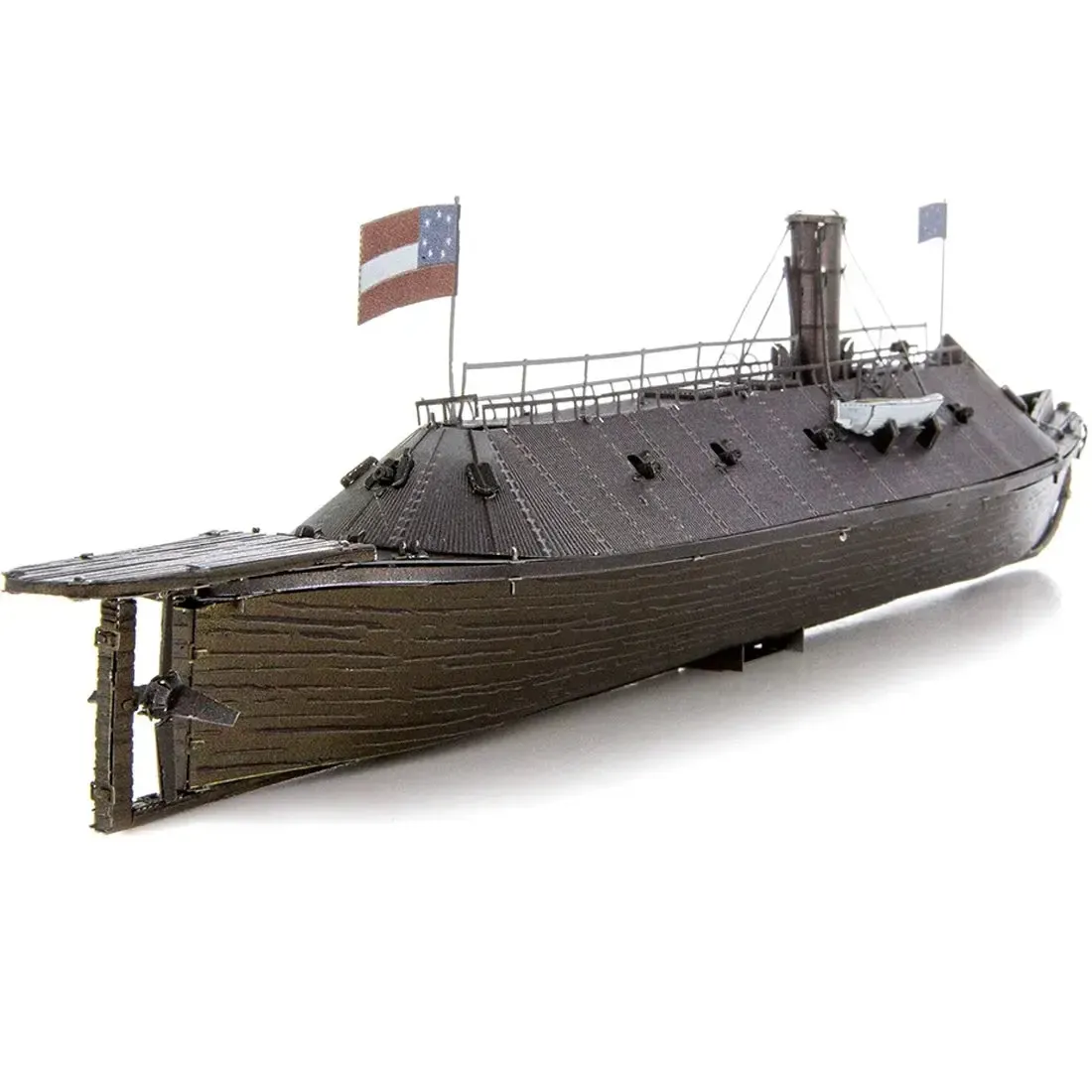 American Civil War [Battle of the Ironclads] - Monitor & Merrimack Ship Figures Model Kit Set (Steel, Challenging Difficulty) - Fascinations - Metal Earth Premium Series - Image 5