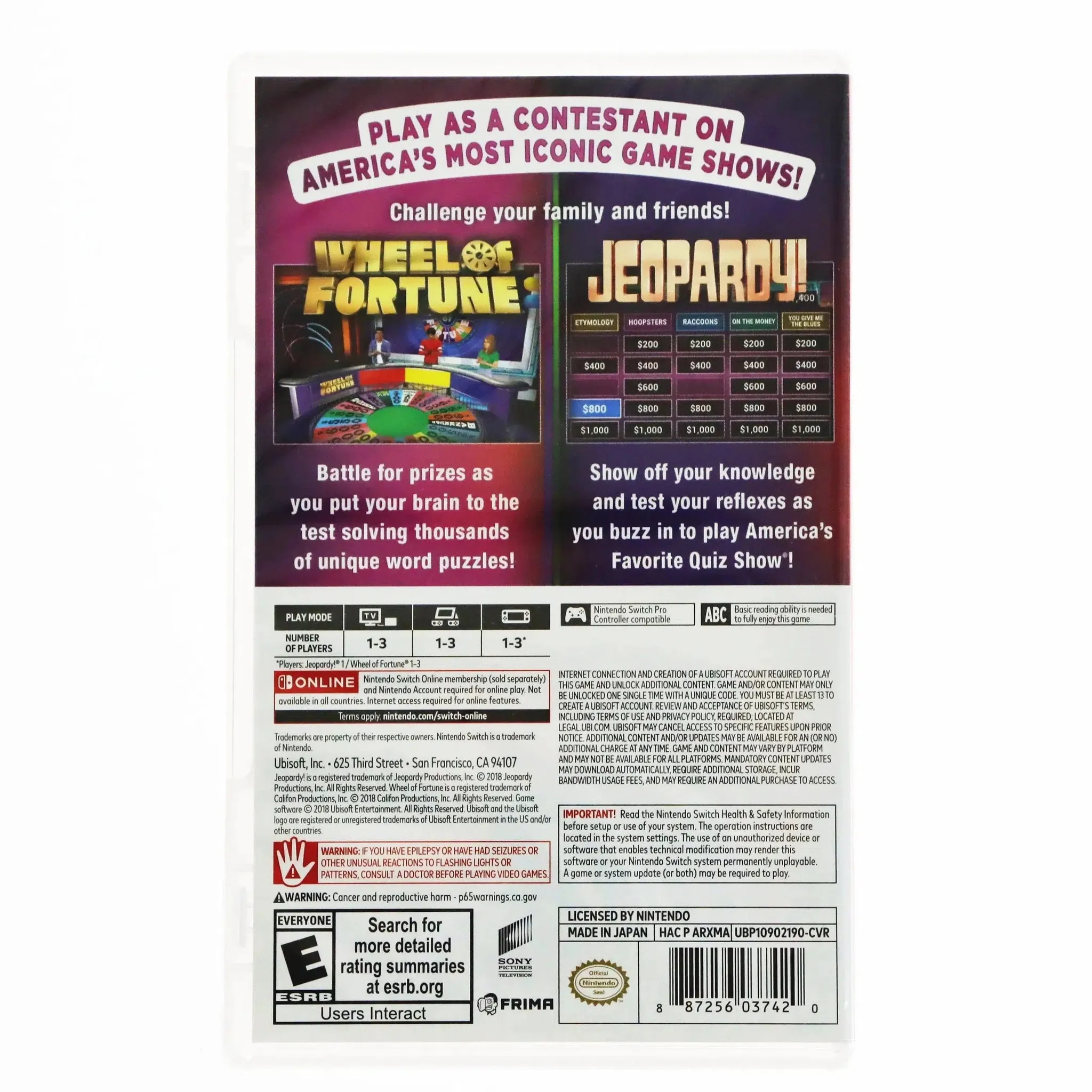 America's Greatest Game Shows: Wheel of Fortune & Jeopardy - Nintendo Switch - Image 3