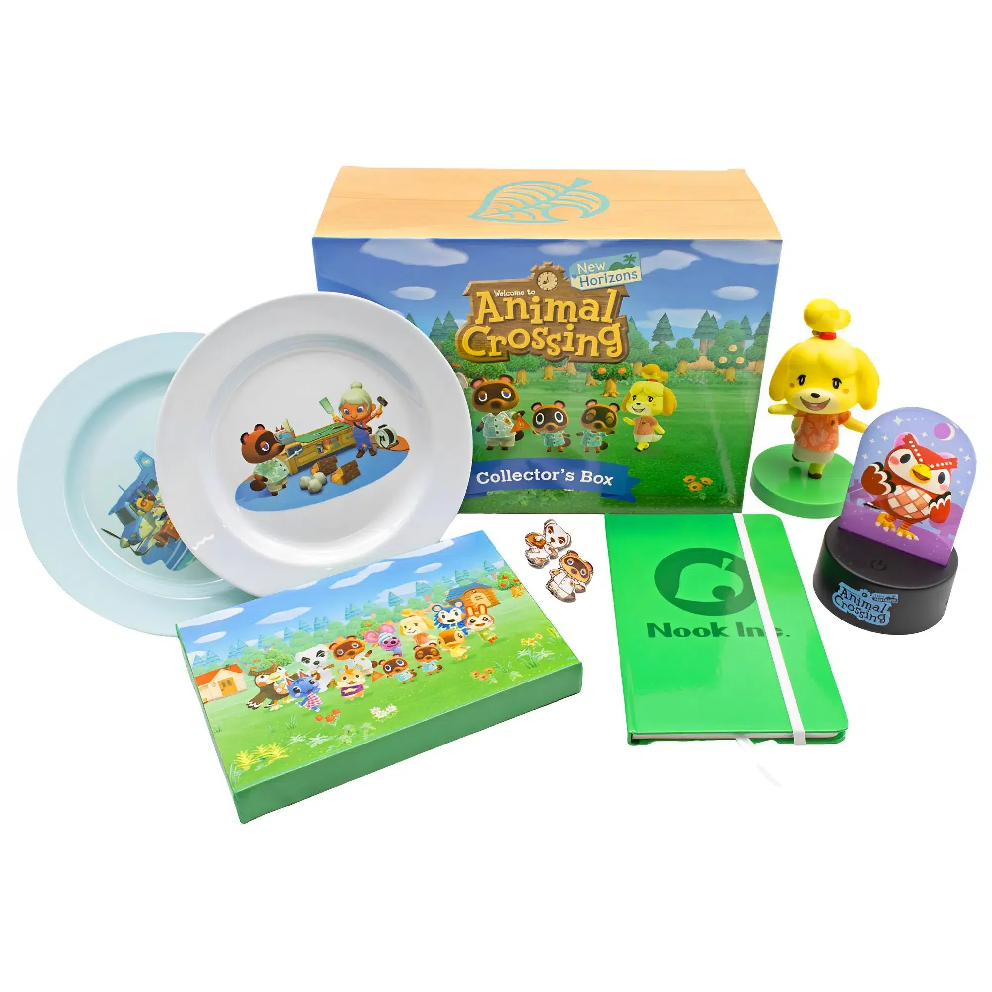 Animal Crossing: New Horizons - Collector's Gift Box Set - Culturefly - LED Light, Notebook, Vinyl Figure, Plate Set, Canvas Print, Pin Badges - Image 2