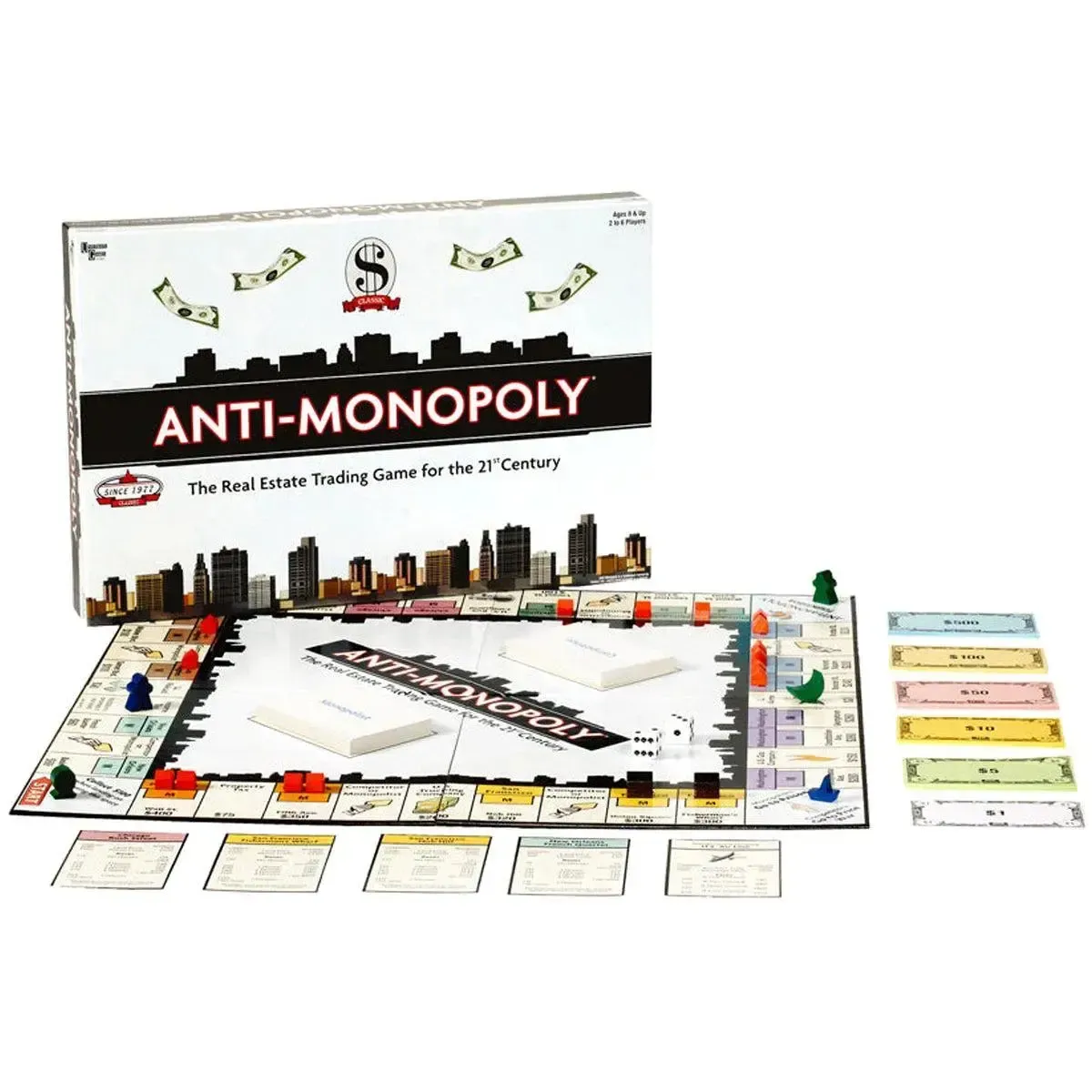 Anti-Monopoly - Economic Civilization Board Game for Family, Adults, and Children (2-6 Players, Age 8+) - University Games - Image 2