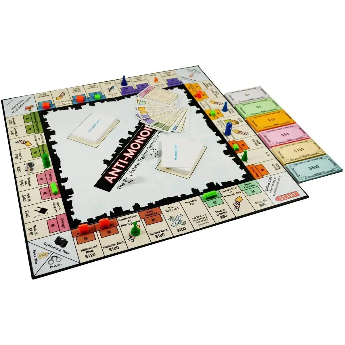 Anti-Monopoly - Economic Civilization Board Game for Family, Adults, and Children (2-6 Players, Age 8+) - University Games - Image 4