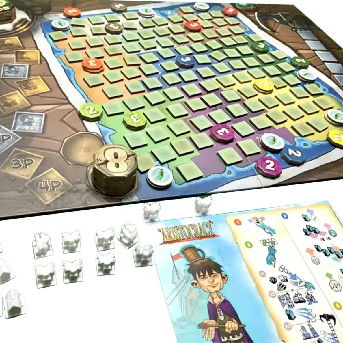 Aristocracy - Area Control Civilization Board Game for Family, and Adults (2-4 Players, Ages 14+) - Tasty Minstrel Games - Image 4