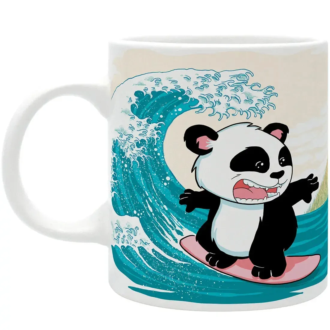 Asian Art - The Great Wave off Kanagawa Surfing Panda Mug (Ceramic, 11 oz.) - ABYstyle - Image 2