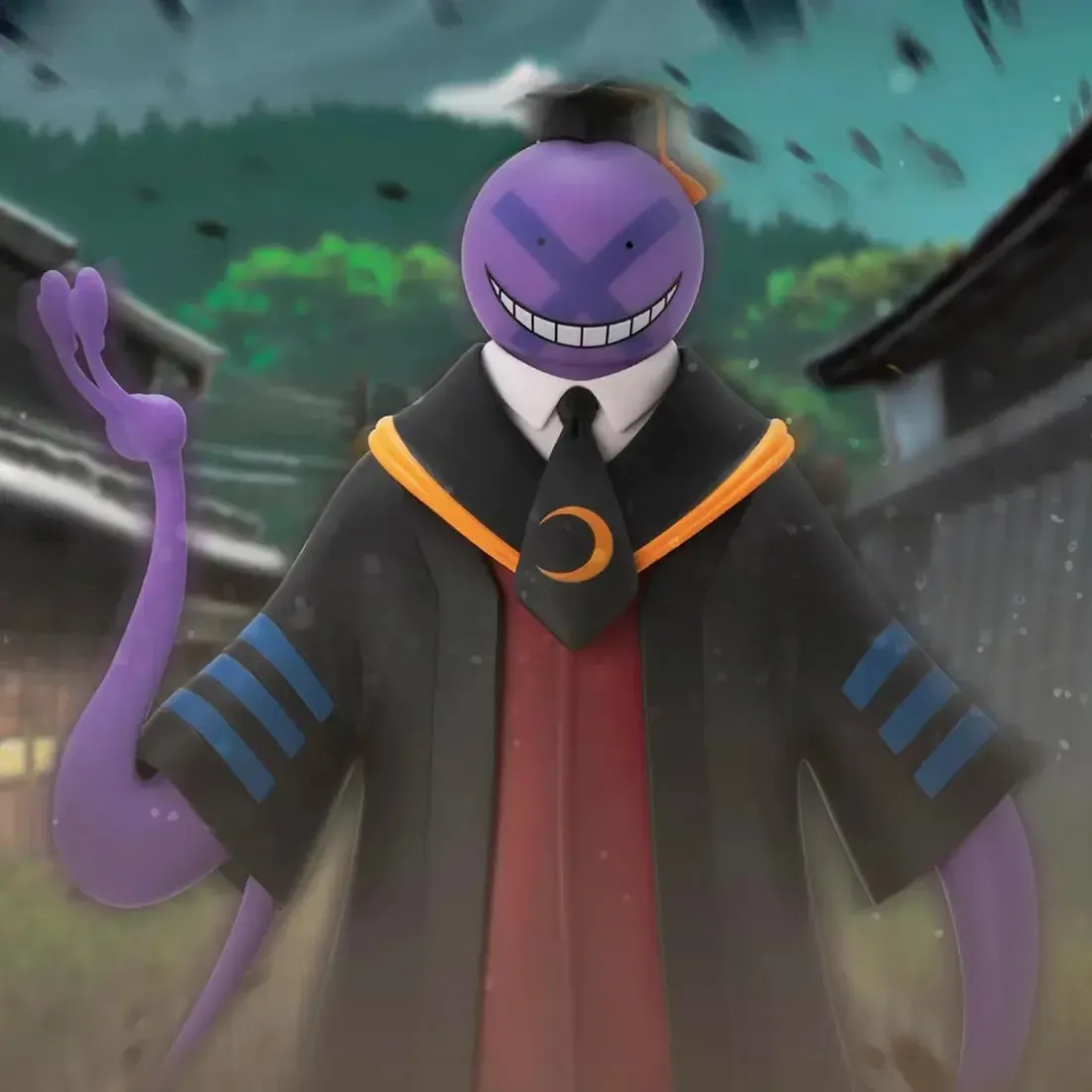 Assassination Classroom - Purple Koro Sensei Figure (7.8") - ABYstyle - Super Figure Collection Series (SFC: 41) - Image 7