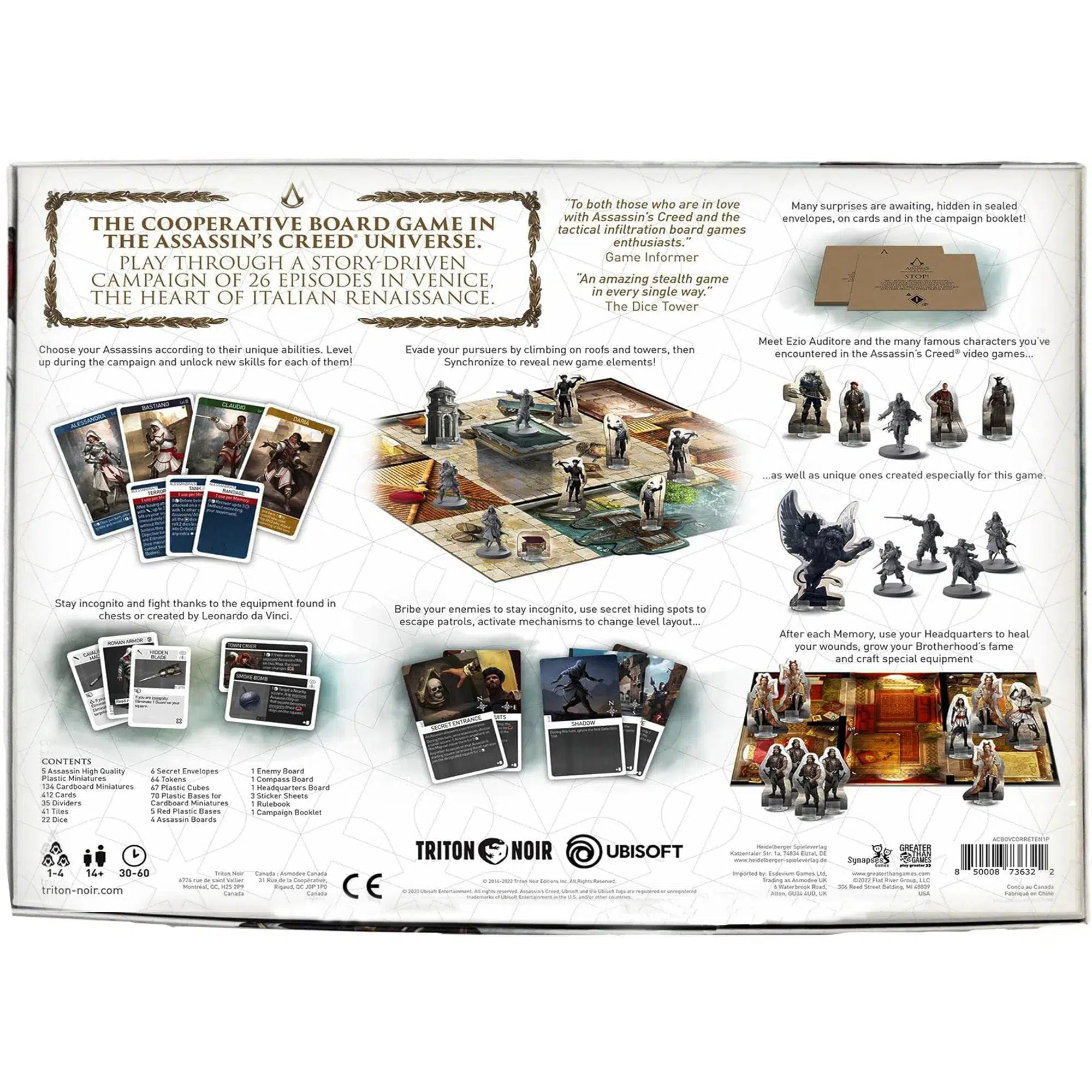 Assassins Creed Brotherhood of Venice - Board Game - Triton Noir - Image 6