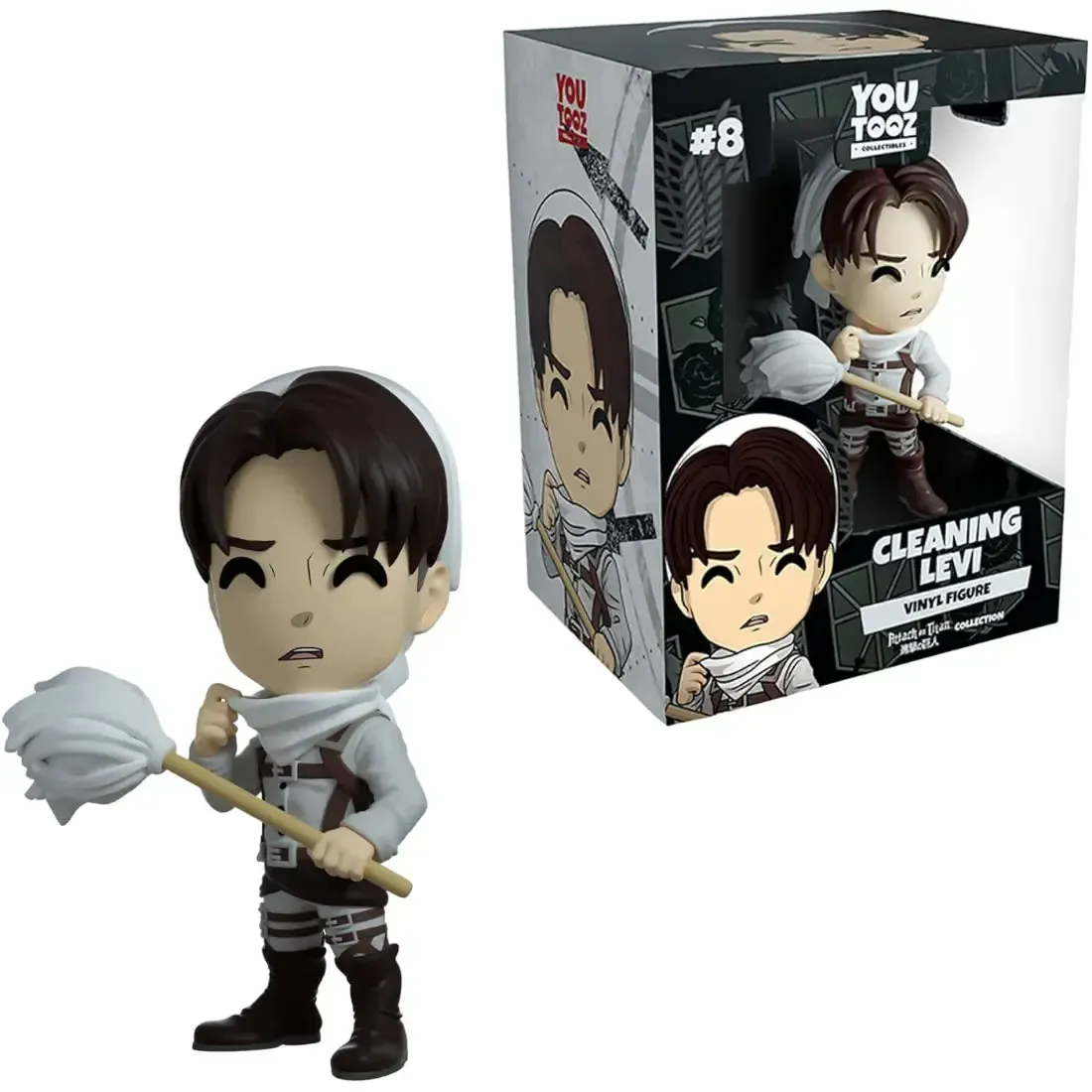 Attack on Titan - Cleaning Outfit Levi Figure (4.4") - Youtooz - Image 2