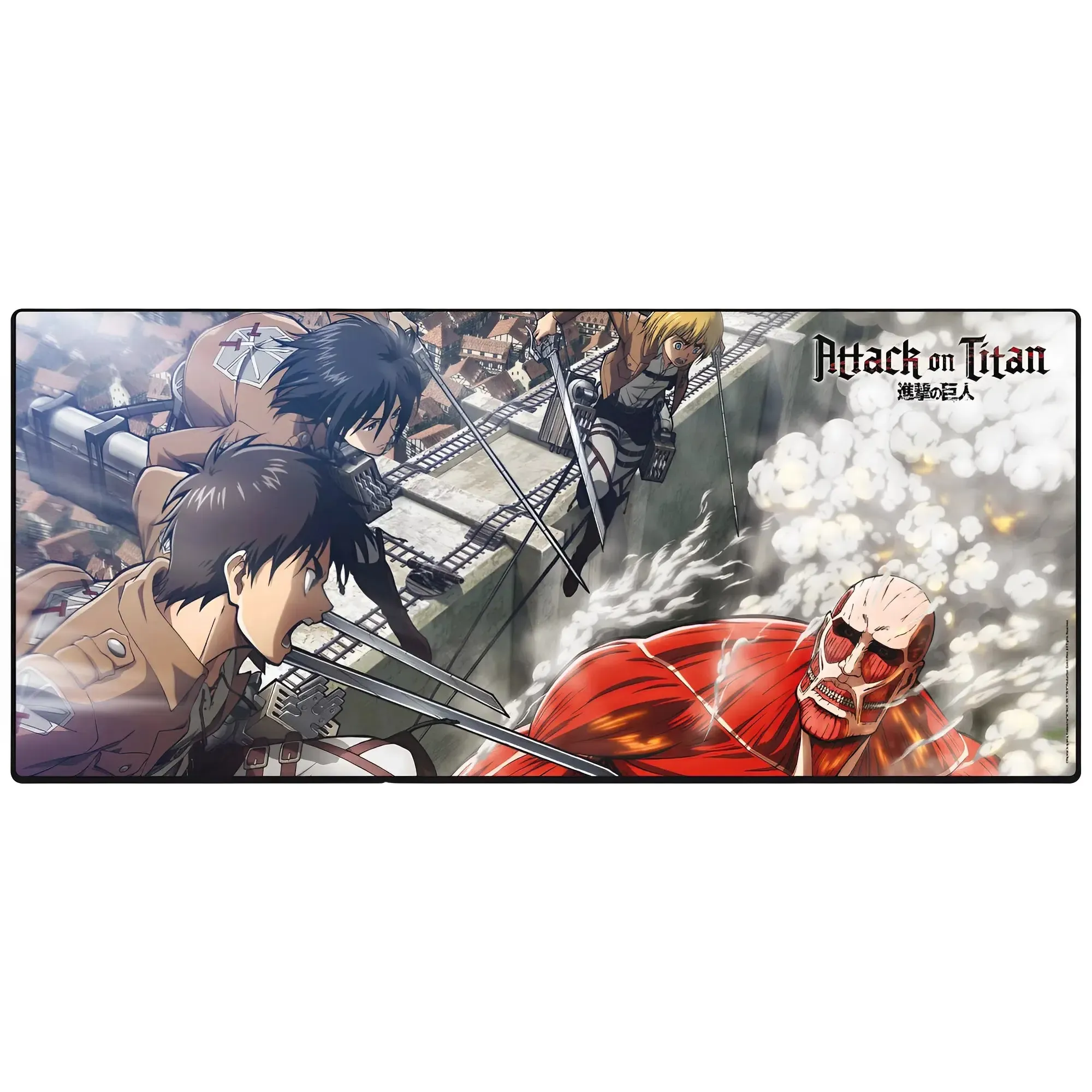 Attack on Titan - Eren vs Colossal Titan XXL Mouse Pad (35.4"x15.7") - ABYstyle