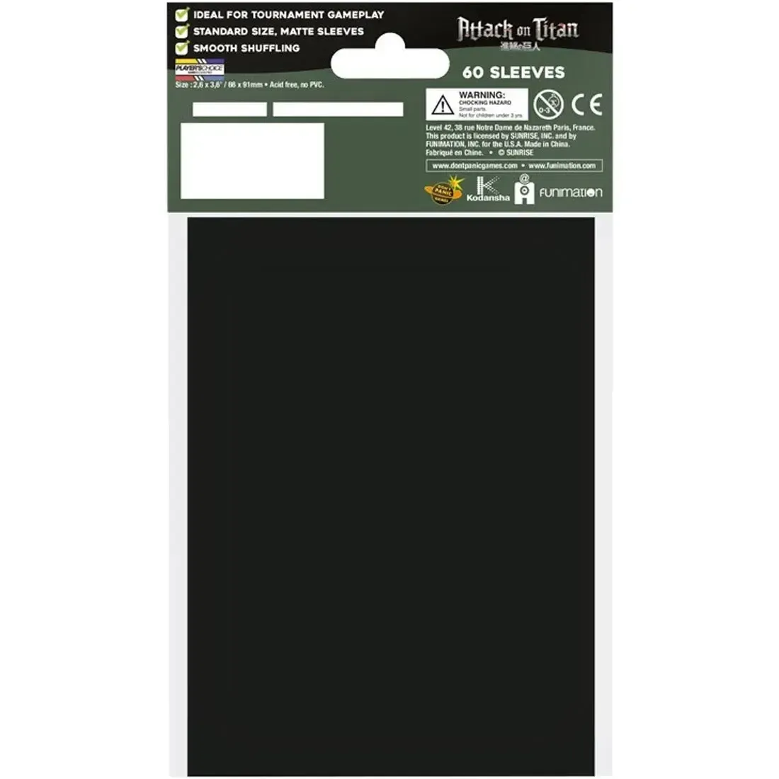 Attack on Titan - Main Trio Art Protective Card Sleeves (60 Count, Japanese Size: 59x86mm) - Japanime Games - Player's Choice Game Accessories Series - Image 3