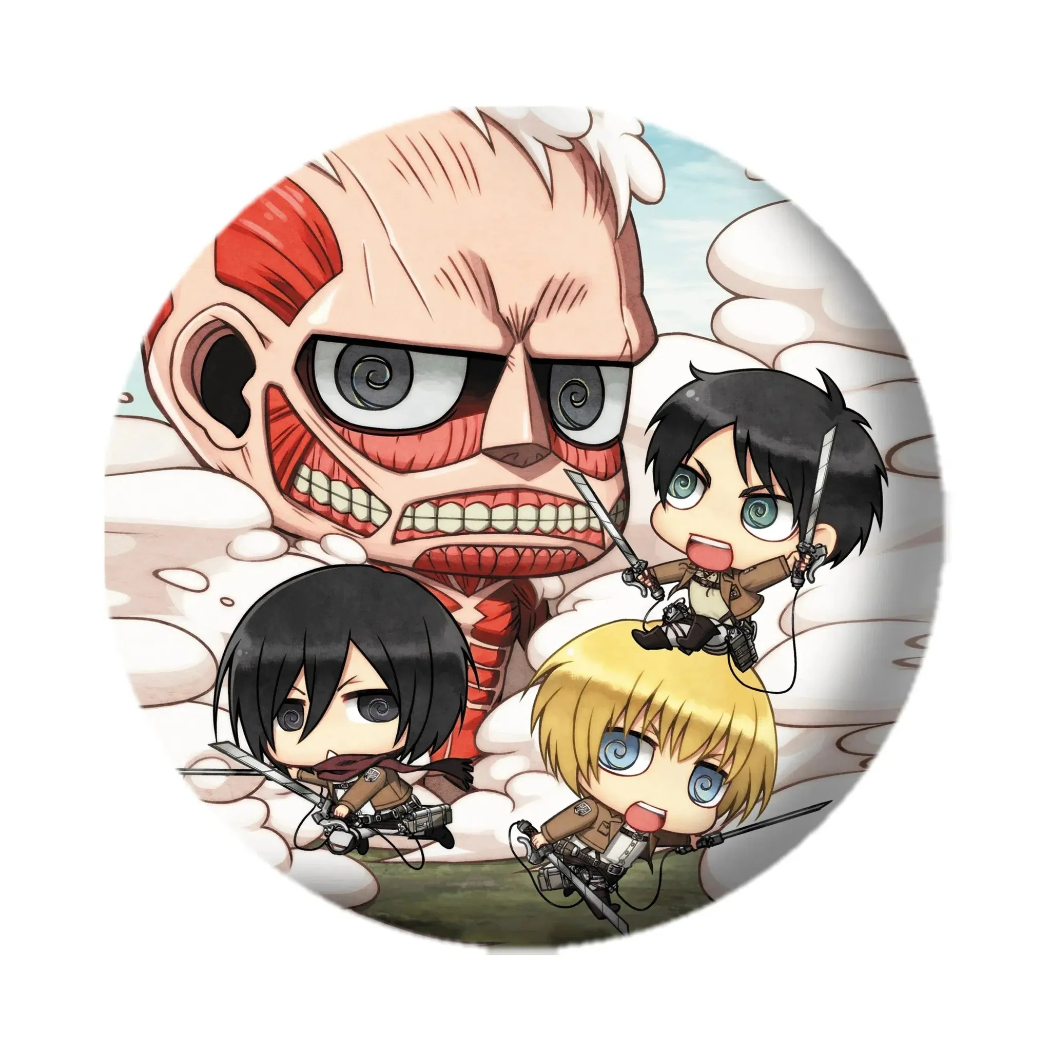 Attack on Titan [Season 1] - Chibi Characters & Titans Pin Badge Pack - ABYstyle - Image 4
