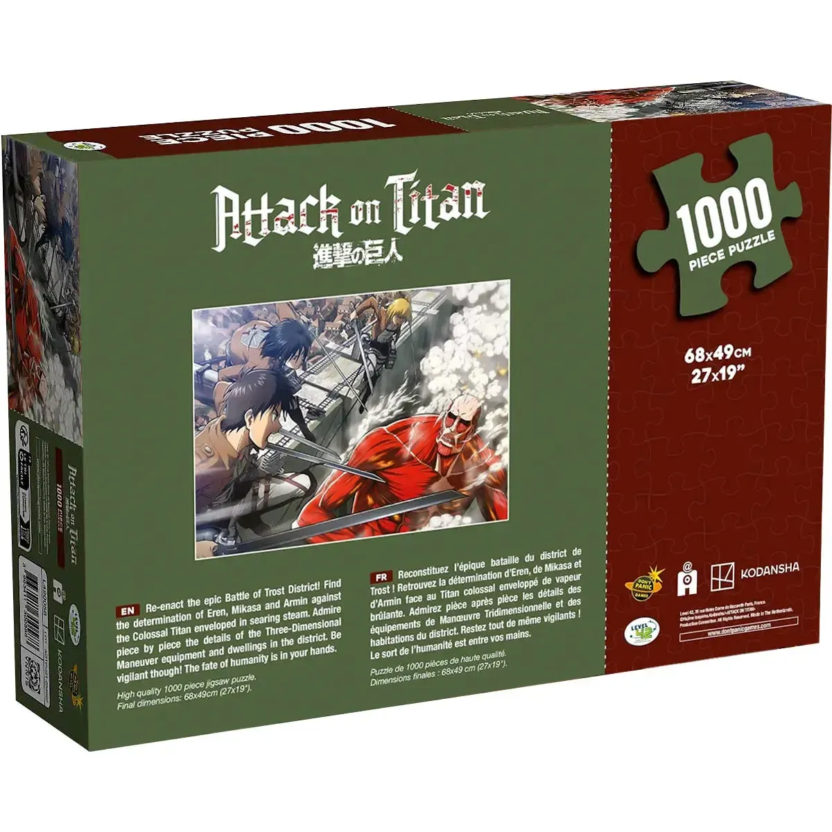 Attack on Titan - Trost District Battle Jigsaw Puzzle (1000 Pieces, 27"x19") - Japanime Games - Player's Choice Game Accessories Series - Image 3