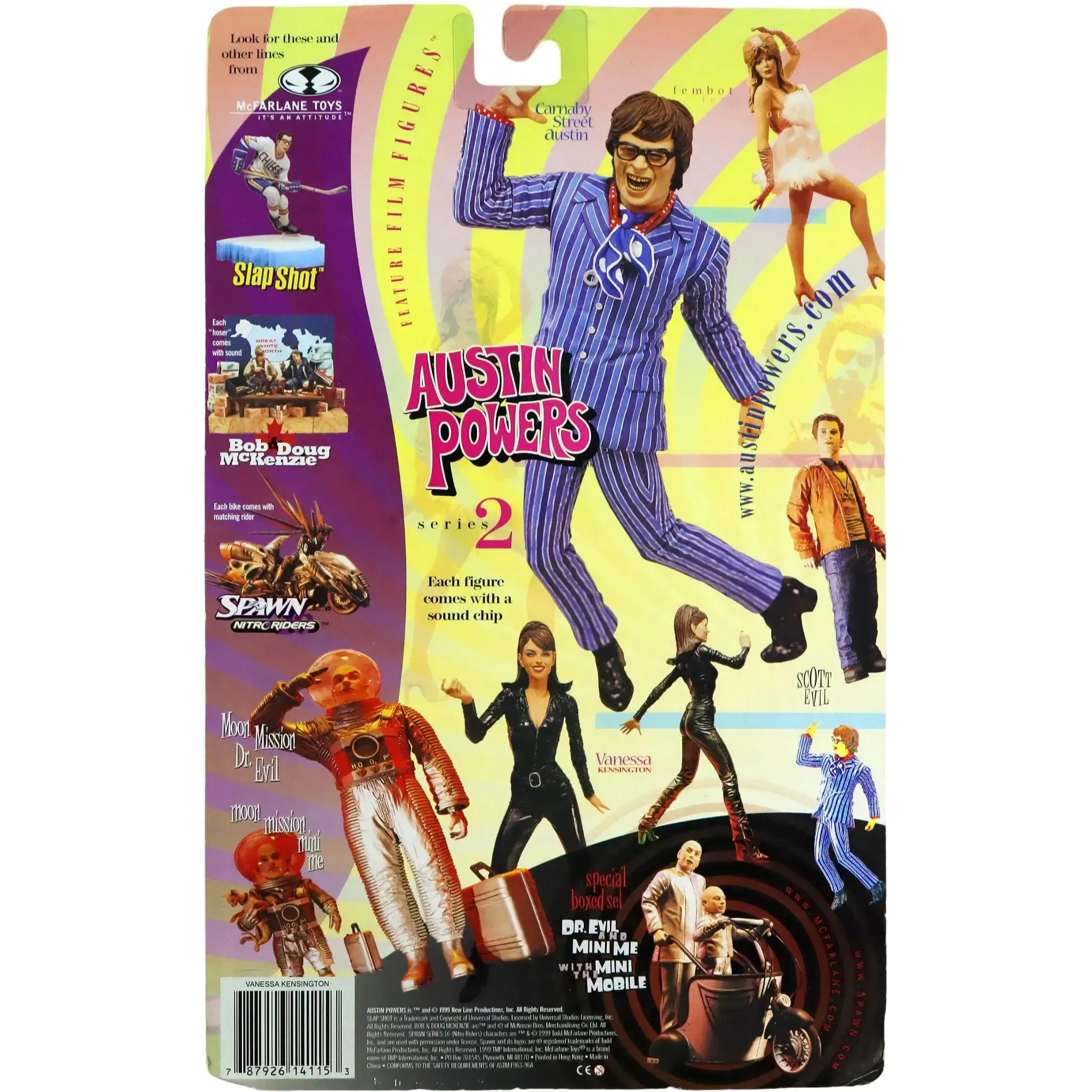 Austin Powers - Vanessa Kensington Action Figure (6") - McFarlane Toys - Series 2 - (1999) - Image 2