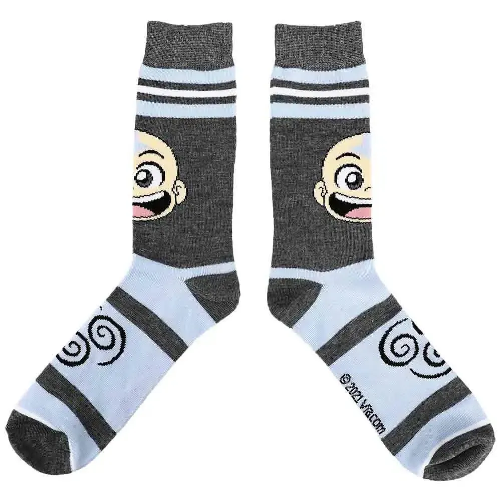 Avatar: The Last Airbender - Aang & Bending Symbols Crew Socks (5 Pairs) - Bioworld - Image 7