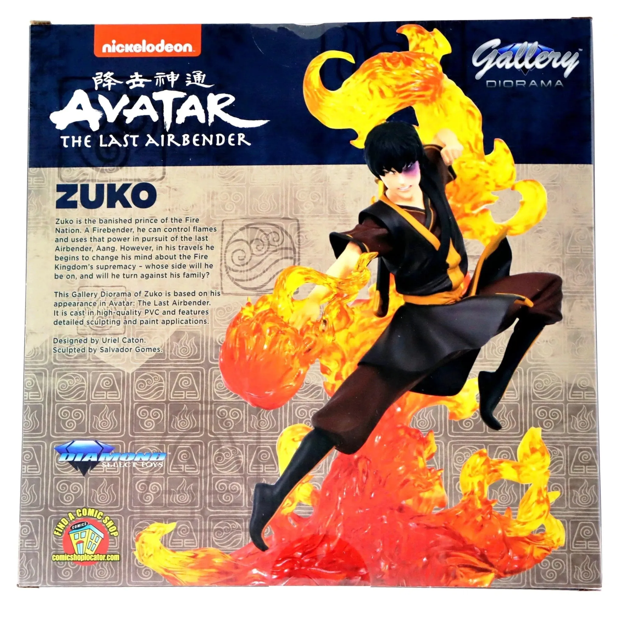Avatar: The Last Airbender - Firebending Prince Zuko Figure - Diamond Select Toys - Gallery Diorama Series - Image 5