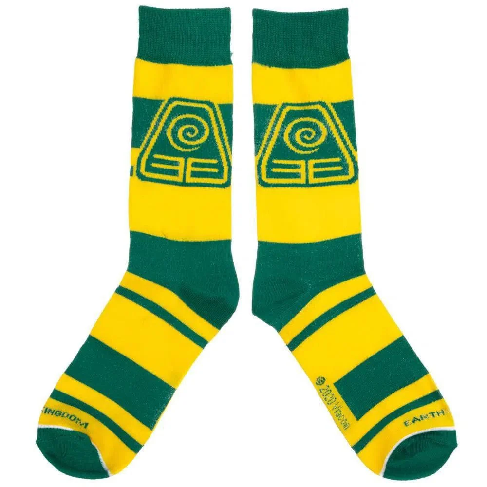 Avatar: The Last Airbender - Four Nations Crew Socks (4 Pairs) - Bioworld - Water Tribe, Earth Kingdom, Fire Nation, Air Nomads - Image 3