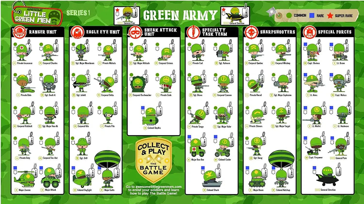 Awesome Little Green Men - 8 Battle Pack Figures - Series 1: Style 3 - Image 5