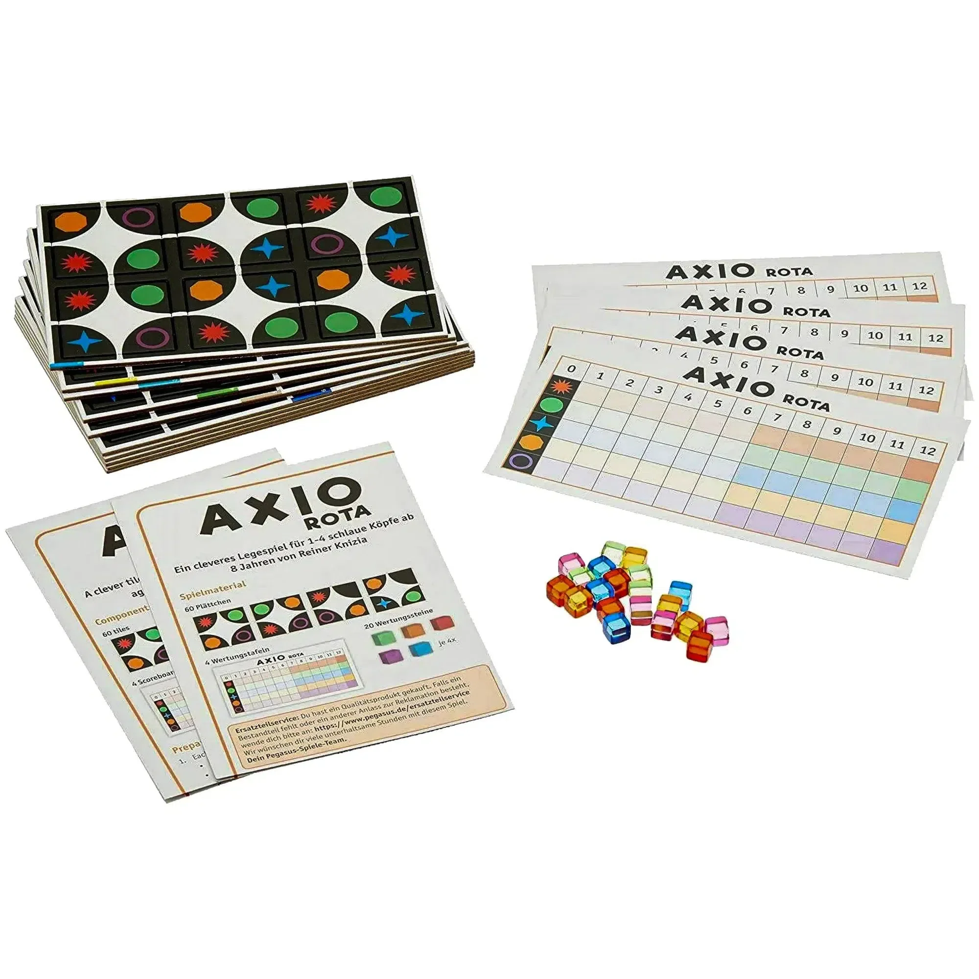 Axio Rota - Tile Placement Abstract Board Game for Family, Adults, and Children (1-4 Players, Ages 8+) - Pegasus Spiele - Image 2