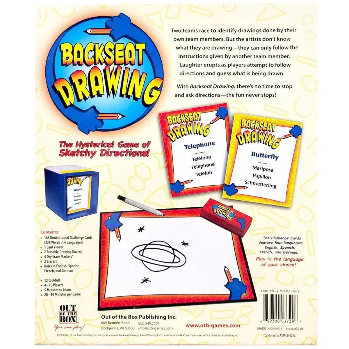 Backseat Drawing - Party Drawing Board Game for Family, Adults, and Children (4-8 Players, Ages 12+) - Out of the Box - Image 3