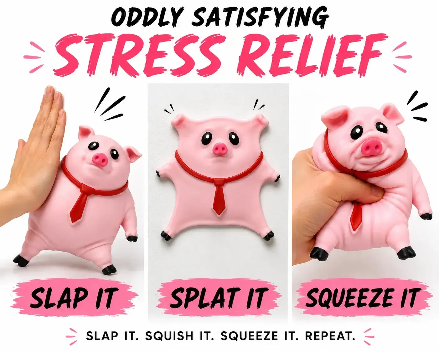 Bad Piggy - Pig Squishy Stress Toy - Image 2