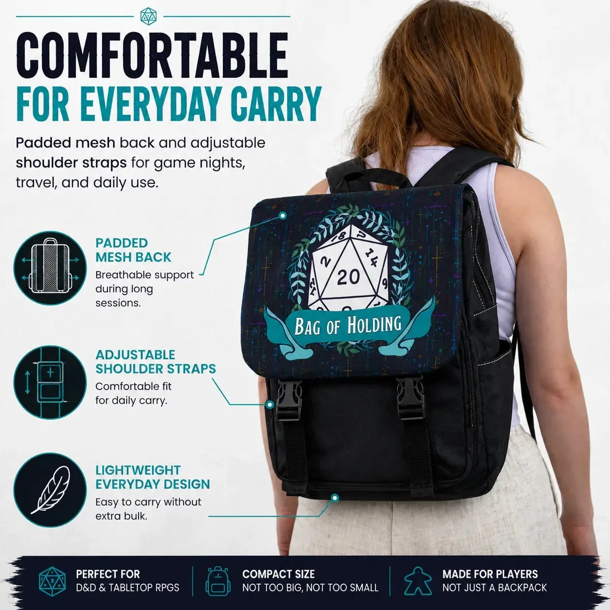Bag of Holding Laptop Backpack for Tabletop Gamers - Adventurer's Forge - Image 19