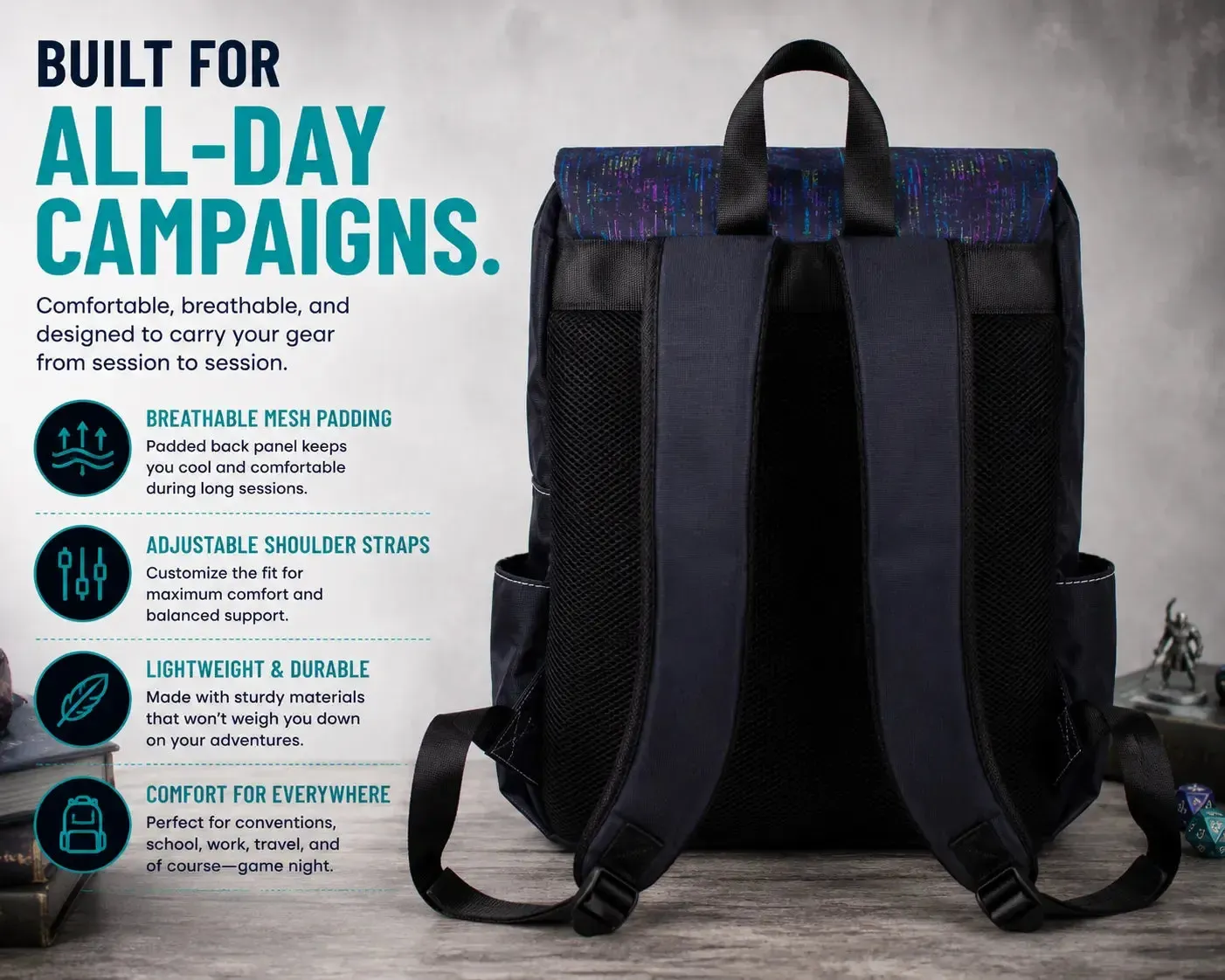 Bag of Holding Laptop Backpack for Tabletop Gamers - Adventurer's Forge - Image 5