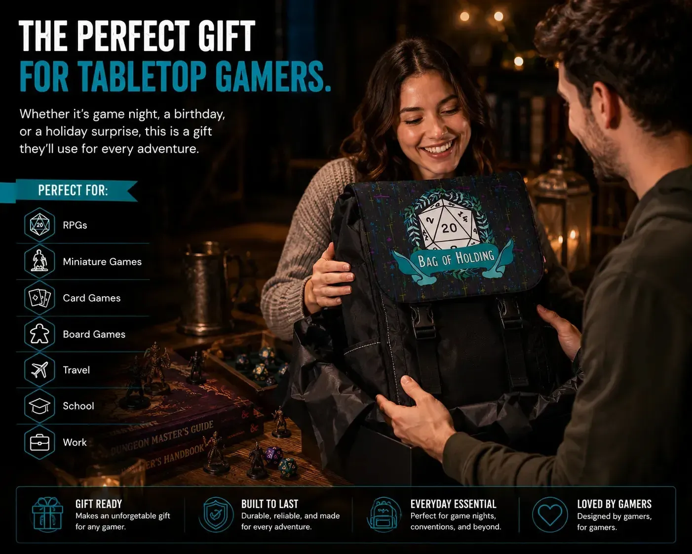 Bag of Holding Laptop Backpack for Tabletop Gamers - Adventurer's Forge - Image 9