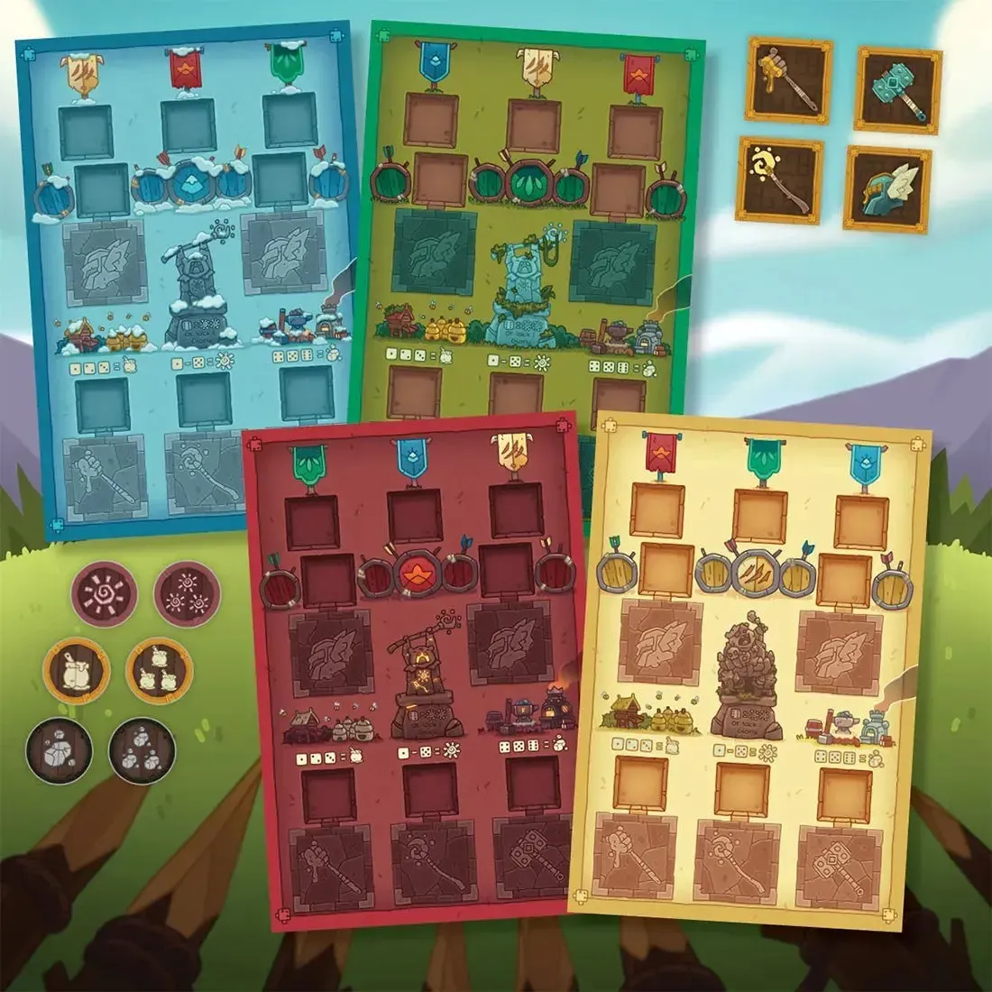 BarBEARian Battlegrounds - Worker Placement War Board Game for Family, Adults, and Children (2-4 Players, Ages 8+) - GreenBrier Games - Image 4