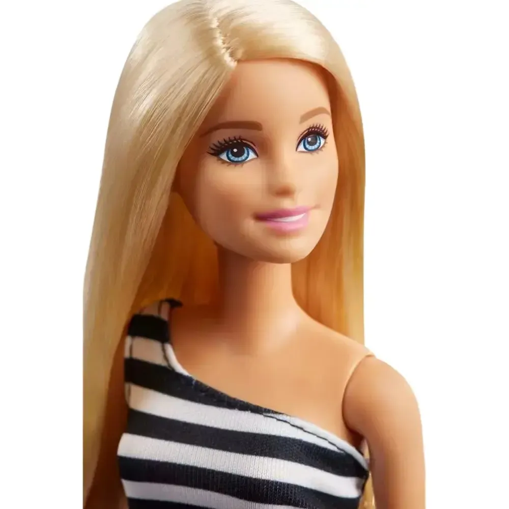 Barbie - Inspired by the Original 1959 Black & White Striped Dress Special Edition Doll - Mattel - Barbie 60th Anniversary Edition - Image 7