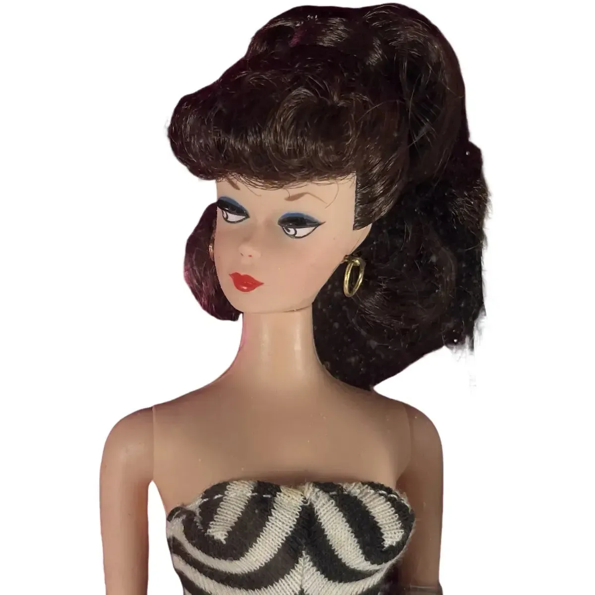 Barbie - Special Edition Reproduction of the Original 1959 Brunette Barbie Doll & Package - Mattel - Barbie 35th Anniversary Edition - Image 4