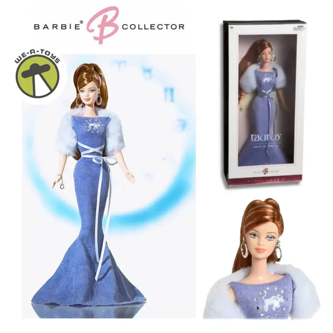 Barbie - Taurus Barbie Doll (11") - Mattel - Pink Label Barbie Collector Series, Zodiac Signs Series (2004) - Image 2