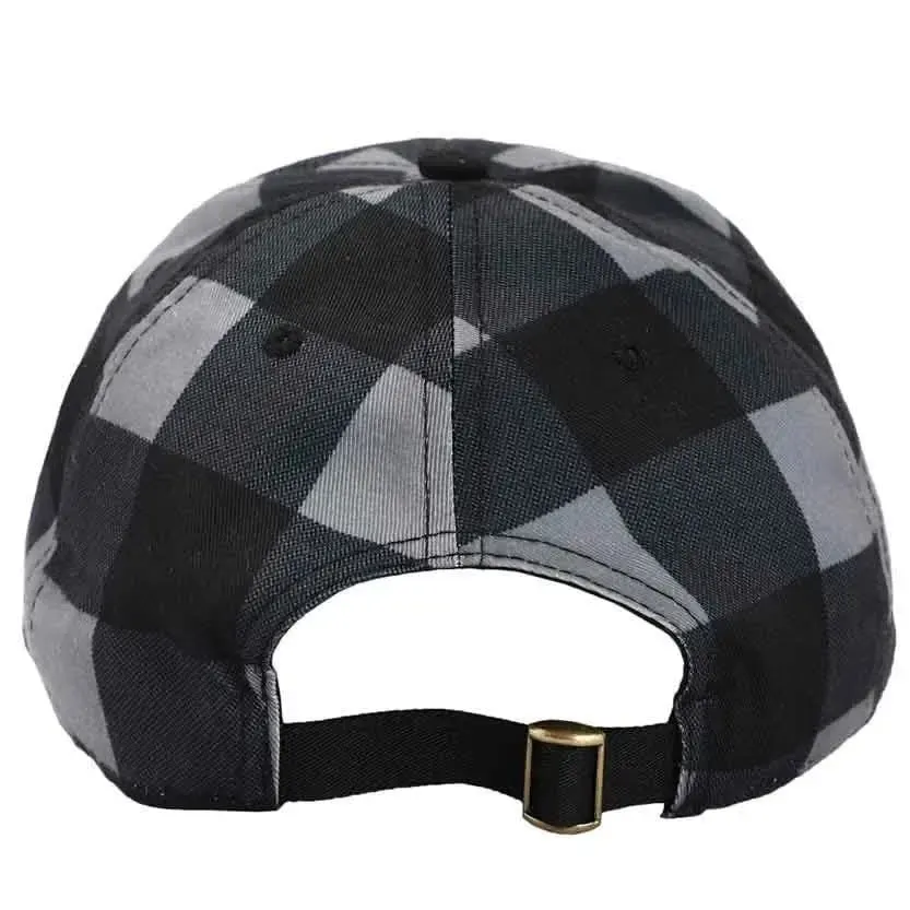 Beetlejuice - Plaid Embroidered Hat (Black / Gray) - Bioworld - Image 2