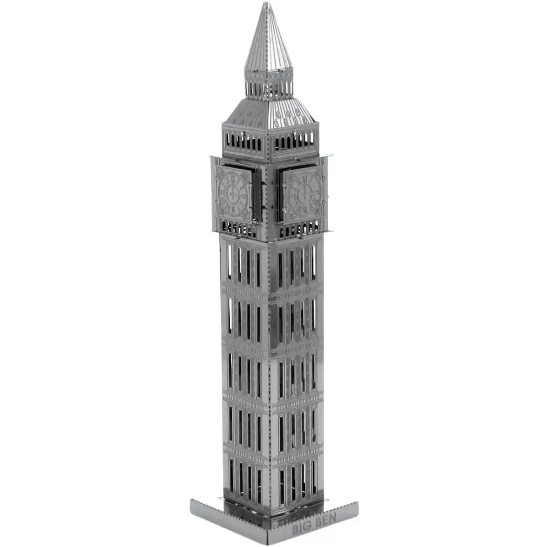Big Ben Tower Figure Model Kit (Steel, Moderate Difficulty) - Fascinations - Metal Earth Series - Image 2