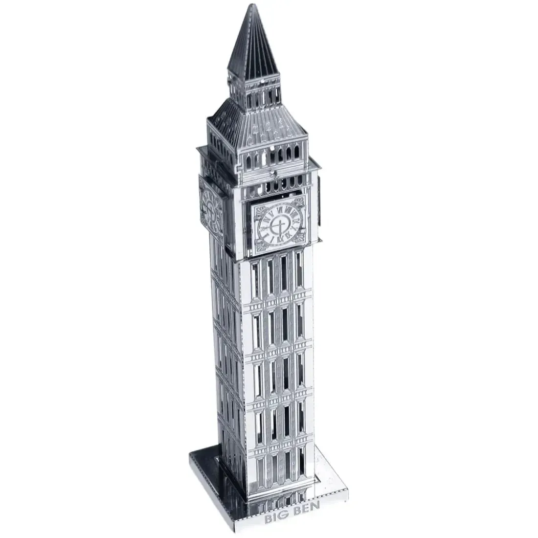 Big Ben Tower Figure Model Kit (Steel, Moderate Difficulty) - Fascinations - Metal Earth Series - Image 4