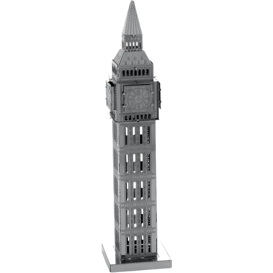 Big Ben Tower Figure Model Kit (Steel, Moderate Difficulty) - Fascinations - Metal Earth Series - Image 5