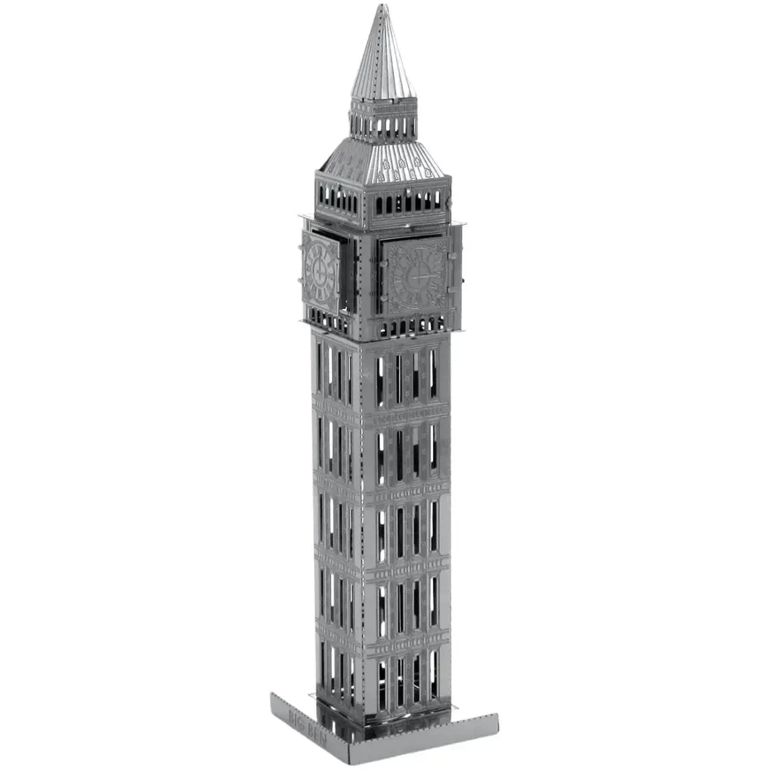 Big Ben Tower Figure Model Kit (Steel, Moderate Difficulty) - Fascinations - Metal Earth Series - Image 7