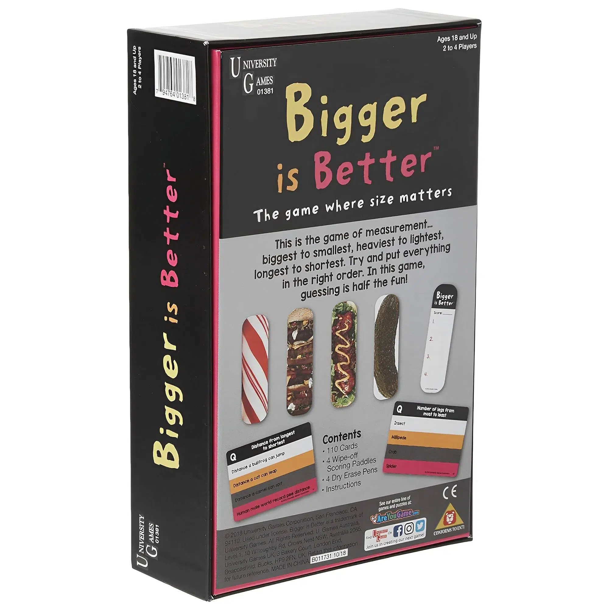 Bigger Is Better - Gag Gift Party Card Game - University Games - Image 5