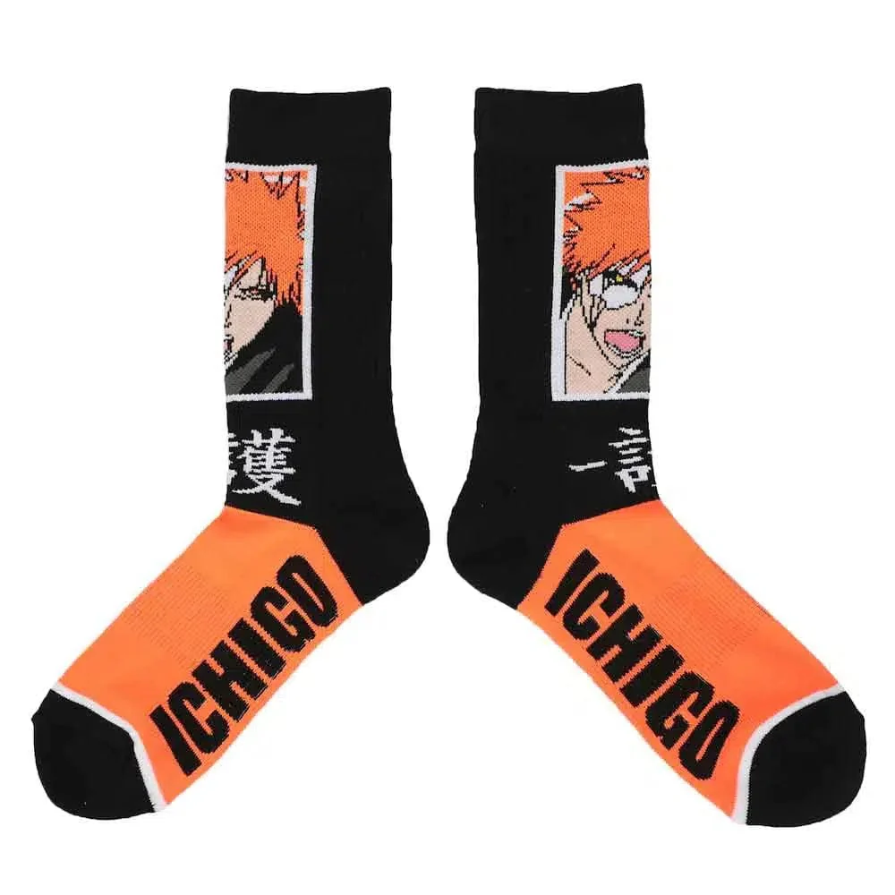 Bleach - Ichigo Kurosaki Crew Socks - Bioworld - Image 3