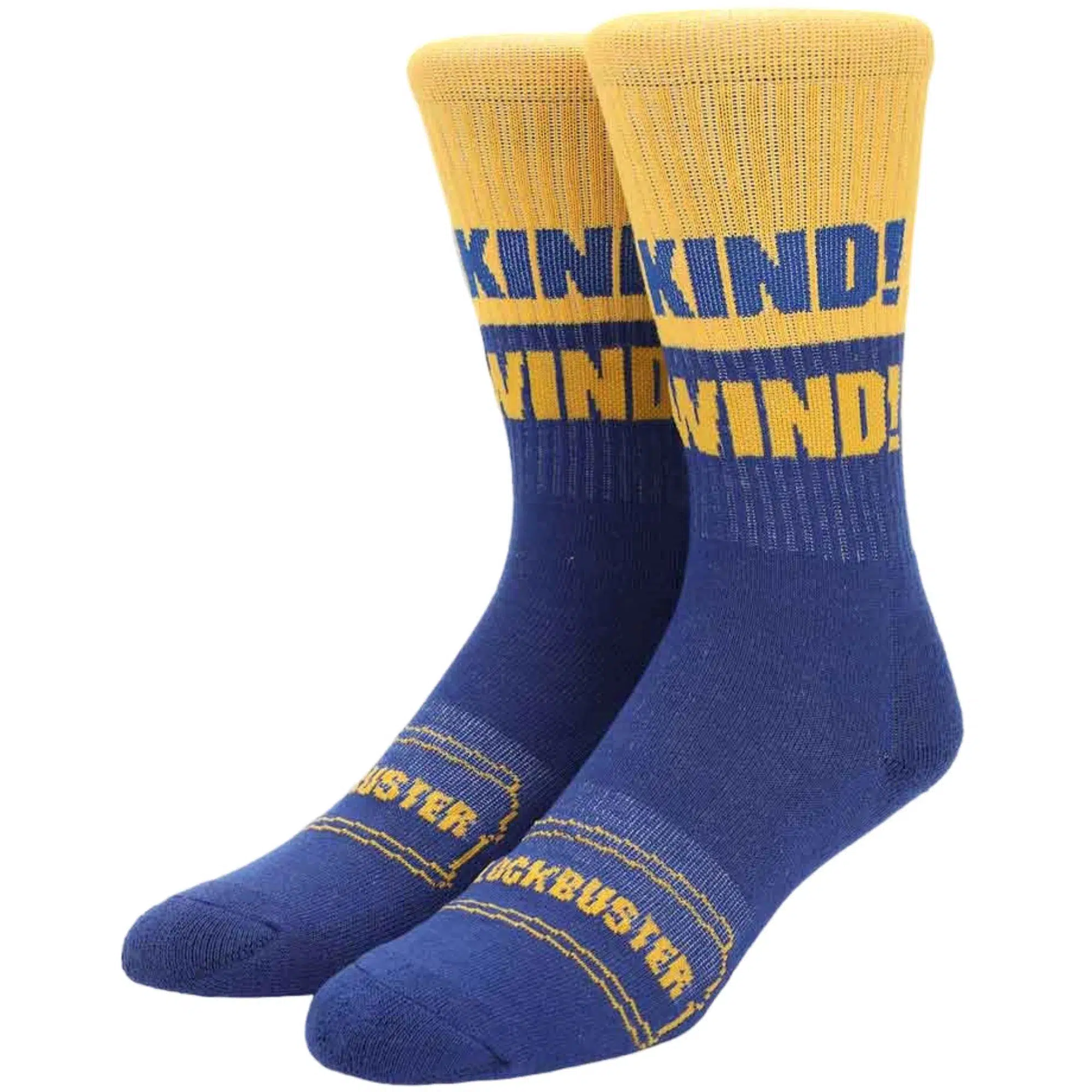 Blockbuster - "Be Kind! Rewind!" Crew Socks - Bioworld - Image 2